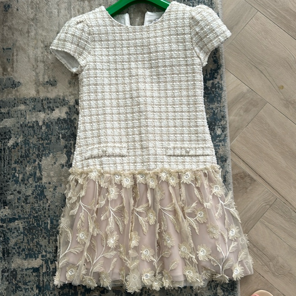Girls patachou tweed dress